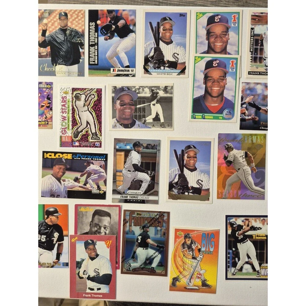 Lot of 30+ Frank Thomas Chicago White Sox 1990s Baseball Cards - Inserts Rookies